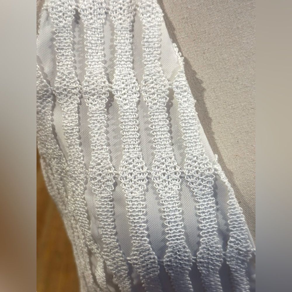 NWT Monique Lhuillier Embroidered Fringe Midi Cocktail Dress - Picture 10 of 16
